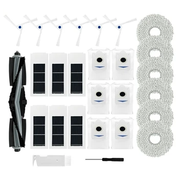 Роликовая Основная Боковая Щетка Hepa Фильтр Швабра Тканевый Мешок Для Пыли Пластиковые Запасные Части Для Роботов-Пылесосов Ecovacs Deebot X2 / X2 Pro /X2 Omni