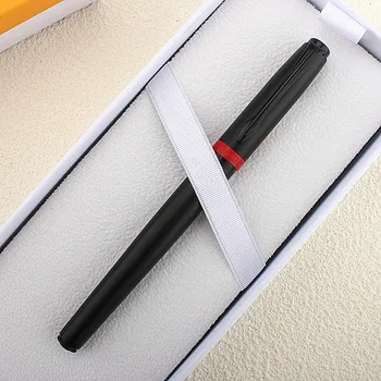 Роскошный Металлический корпус Перьевой ручки 8001, Черный зажим 0,38 / 0,5 мм, для написания подписи, Офиса, школы