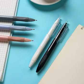 Ручка для прессования в ретро-цвете, нейтральная кисть, ручка для вопросов, ручка для прыжков, карбоновая водная ручка оптом, черный 0,5 мм