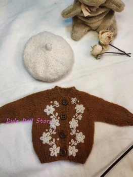 (Ручное вязание крючком, ожидание 3 недели) Одежда для куклы Dula Платье Маленький свитер с хризантемами Blythe Qbaby ob24 ob22 1/6 6 очков боди