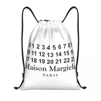 Рюкзак на шнурке с буквами Mm6, женский, мужской, спортивный, для спортзала, портативный, Margielas, с арабскими цифрами, сумка для покупок, мешок