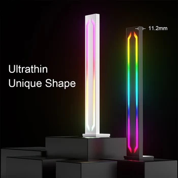Светодиодная RGB-подсветка Ambience, приложение для голосового управления, цветовая атмосфера, легкий музыкальный ритм, компьютерная игра, умное освещение, украшение рабочего стола