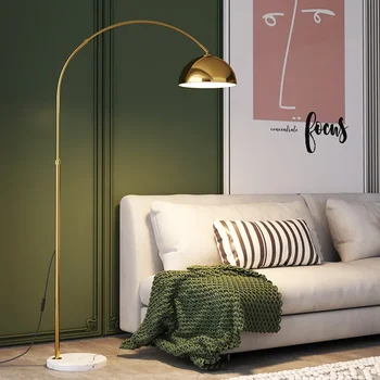 Светодиодная лампа для рыбалки, торшер, Новый современный минималистичный диван Рядом с декоративной гостиной, Домашний Теплый Приглушенный свет в спальне.