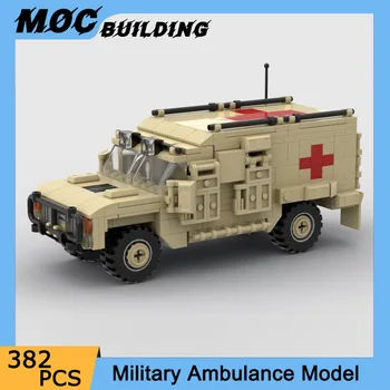 Серия строительных блоков Moc Военная модель машины скорой помощи Diy Assembly Vehicle Bricks Развивающие творческие игрушки Рождественские Подарки на День рождения