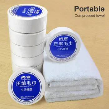 Сжатое полотенце Простые в использовании Гигиеничные, Безвредные для кожи Одноразовые Сжатые полотенца для лица для путешествий
