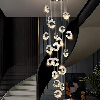 Современные хрустальные люстры для внутреннего освещения, потолочный светильник, подвесные светильники, светодиодные люстры для гостиной, внутреннее освещение.