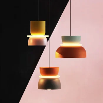 Современный многоцветный светодиодный подвесной светильник креативного карамельного цвета, прикроватная тумбочка для спальни, Кухня, ресторан, бар, Кафе, декор, Подвесные светильники