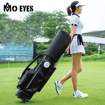 Сумка для гольфа PGM MO EYES, женские сумки для гольфа на тележке, переносной дорожный рюкзак на шкиве с тяговым стержнем, ультралегкий водонепроницаемый.