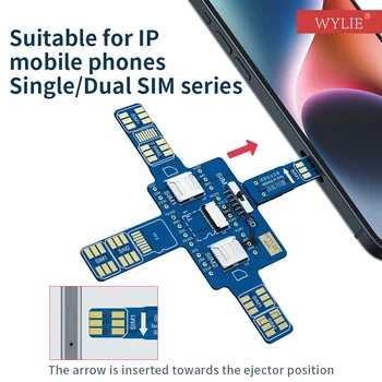 Универсальная плата для тестирования сигнала смартфона WYLIE для всех Android, iPhone, SD-карты, двух SIM-карт, Тест на восстановление сигнала Без разборки