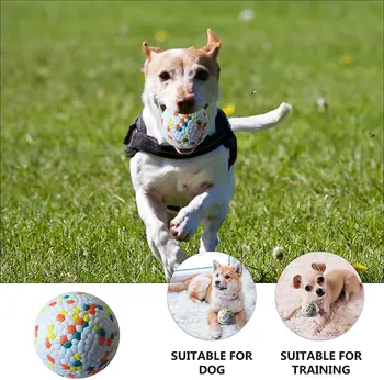 Шарик для укуса собаки, прочный, высокоэластичный, интерактивные игрушки для собак, шарики, игрушка для жевания собак для крупных собак, средних и маленьких собак
