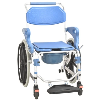 Электрический подъемный стул-комод для людей с ограниченными возможностями, Туалетная инвалидная коляска в Индии, Алюминий для пожилых Синий 14 кг