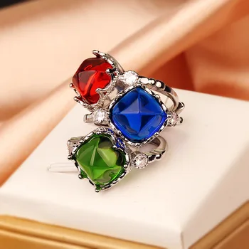 Эстетичное Женское кольцо с ромбом AAA CZ, Роскошная инкрустация в виде короны, Высококачественные Модные обручальные кольца, ювелирные изделия для женщин