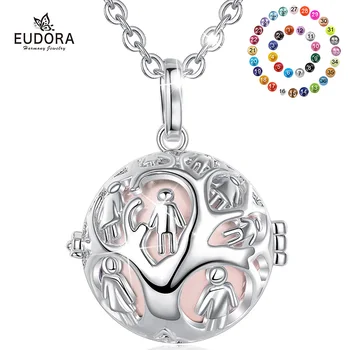 Юдора семейное древо медальон клетка Кулон ожерелье 20 мм Гармония шар Беременная женщина ожерелья Ювелирные изделия для ребенка и Беременной мамы K370